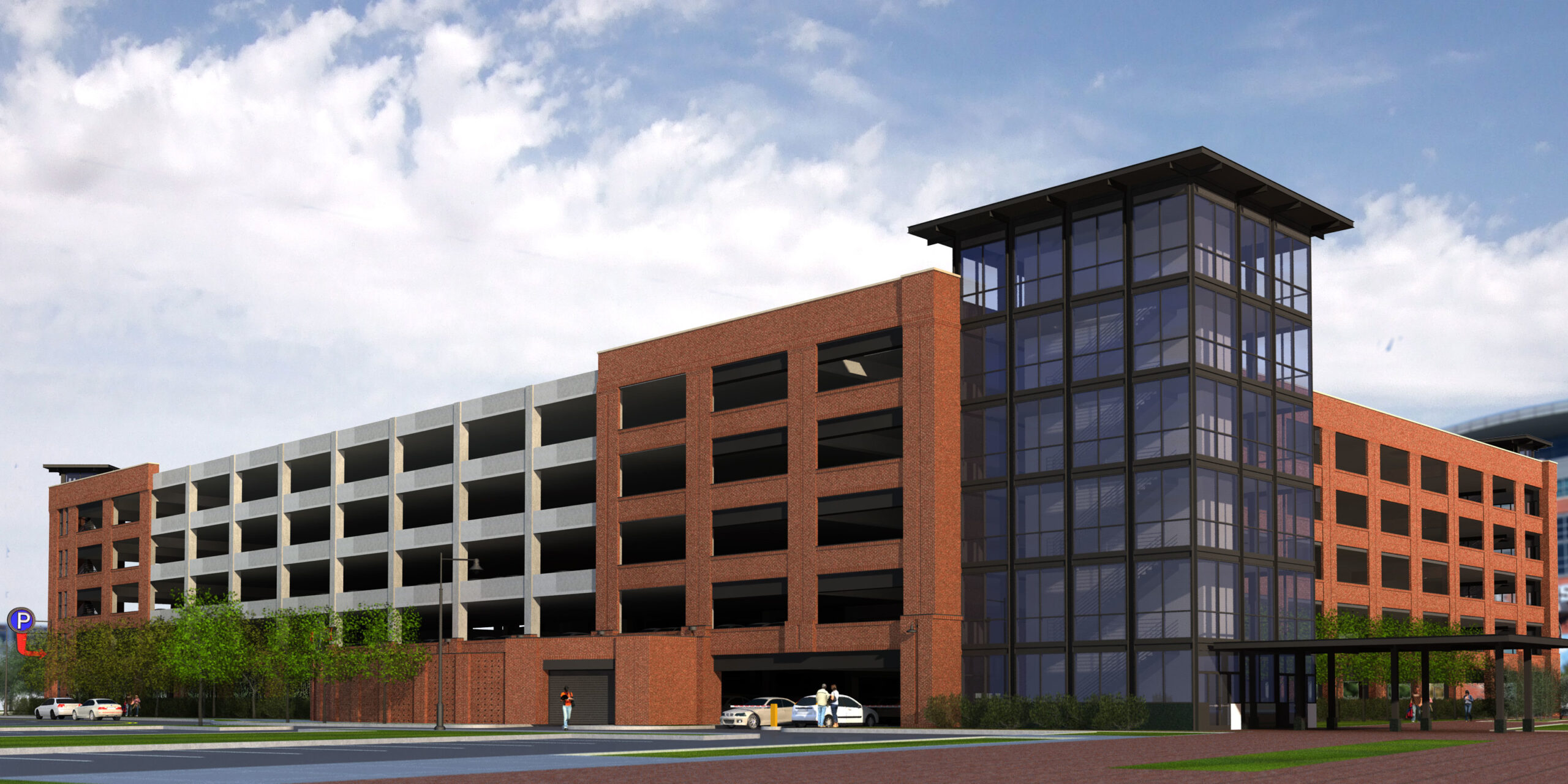 Nationwide Realty Investors Brodbelt Parking Garage Rendering
