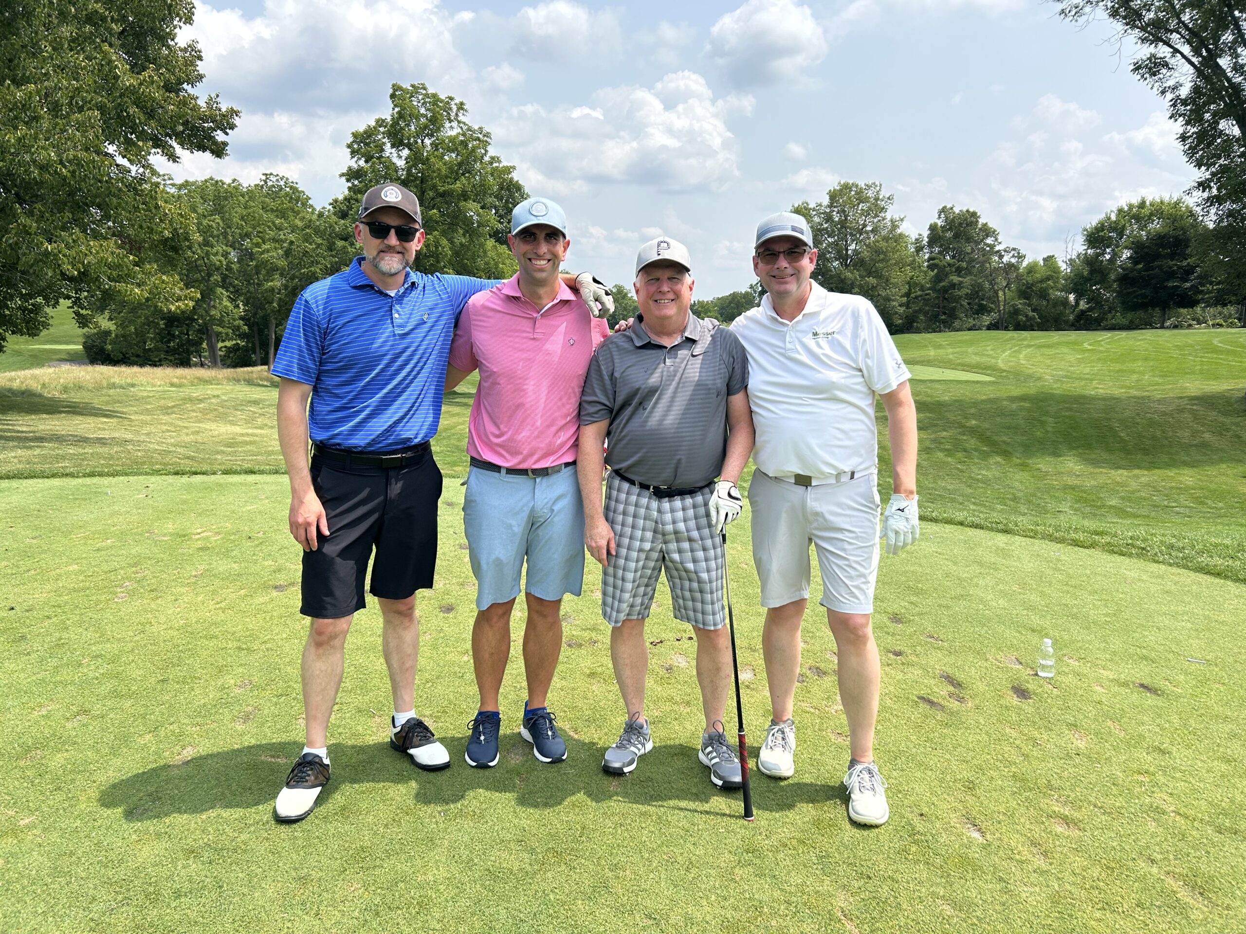 Messer Construction Company employees on the golf course