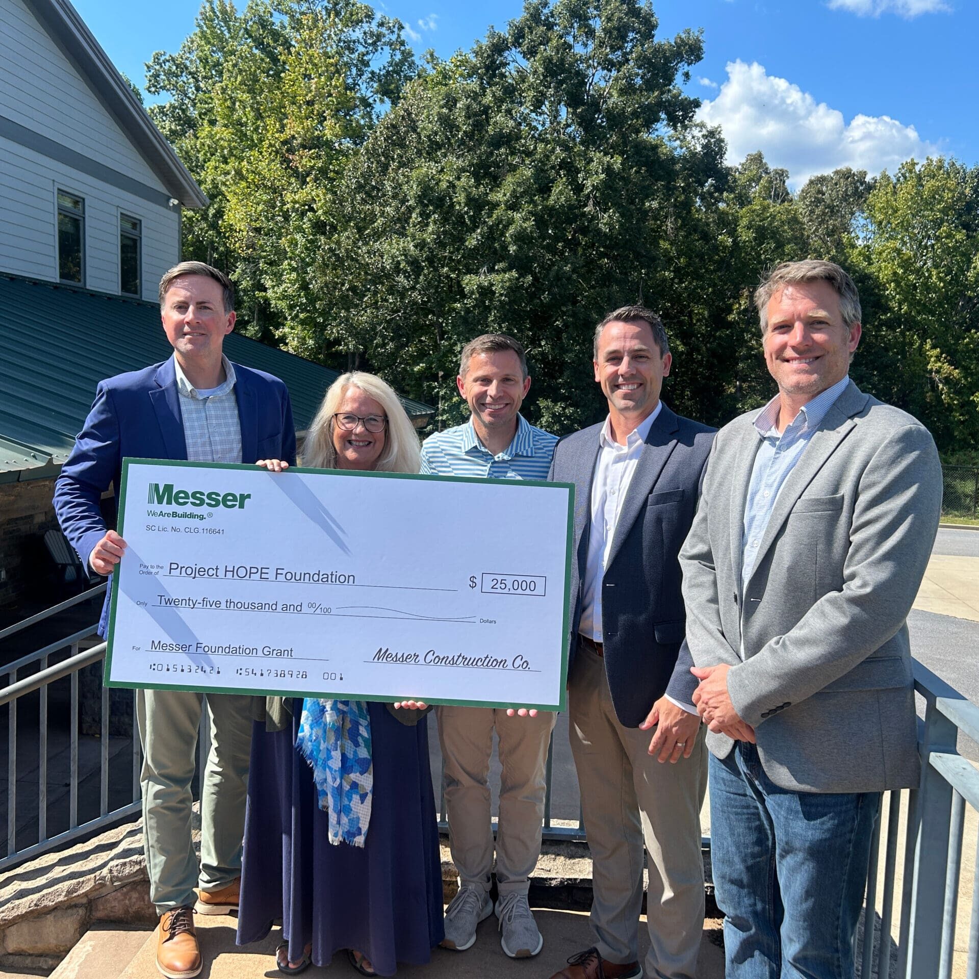 Project HOPE Foundation Foundation Grant Check 2025
