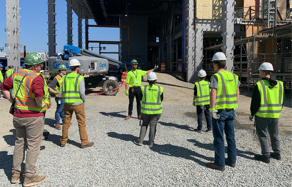 Construction jobsite tour