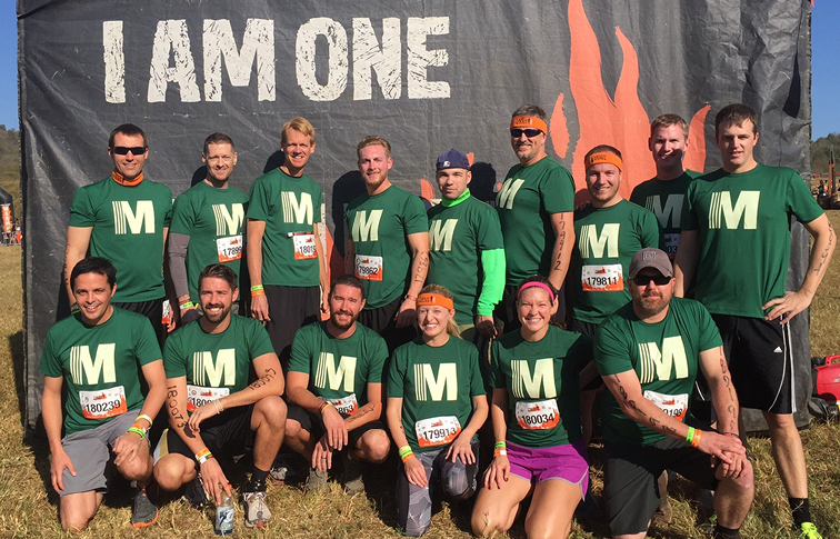 Messer Construction Company employees at Tough Mudder