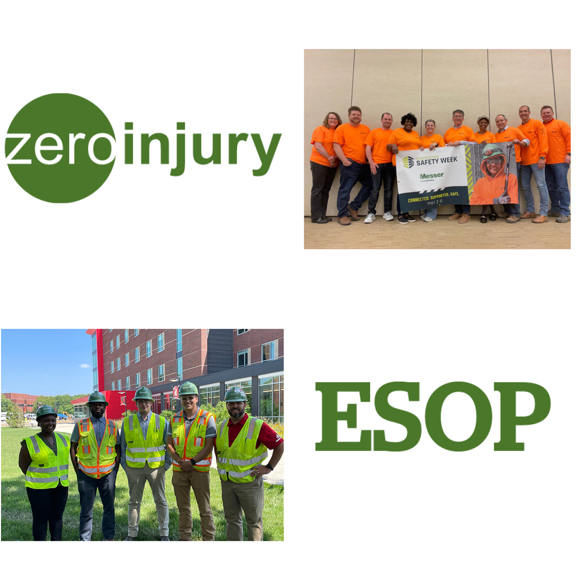 Culture pics zero injury and ESOP icons