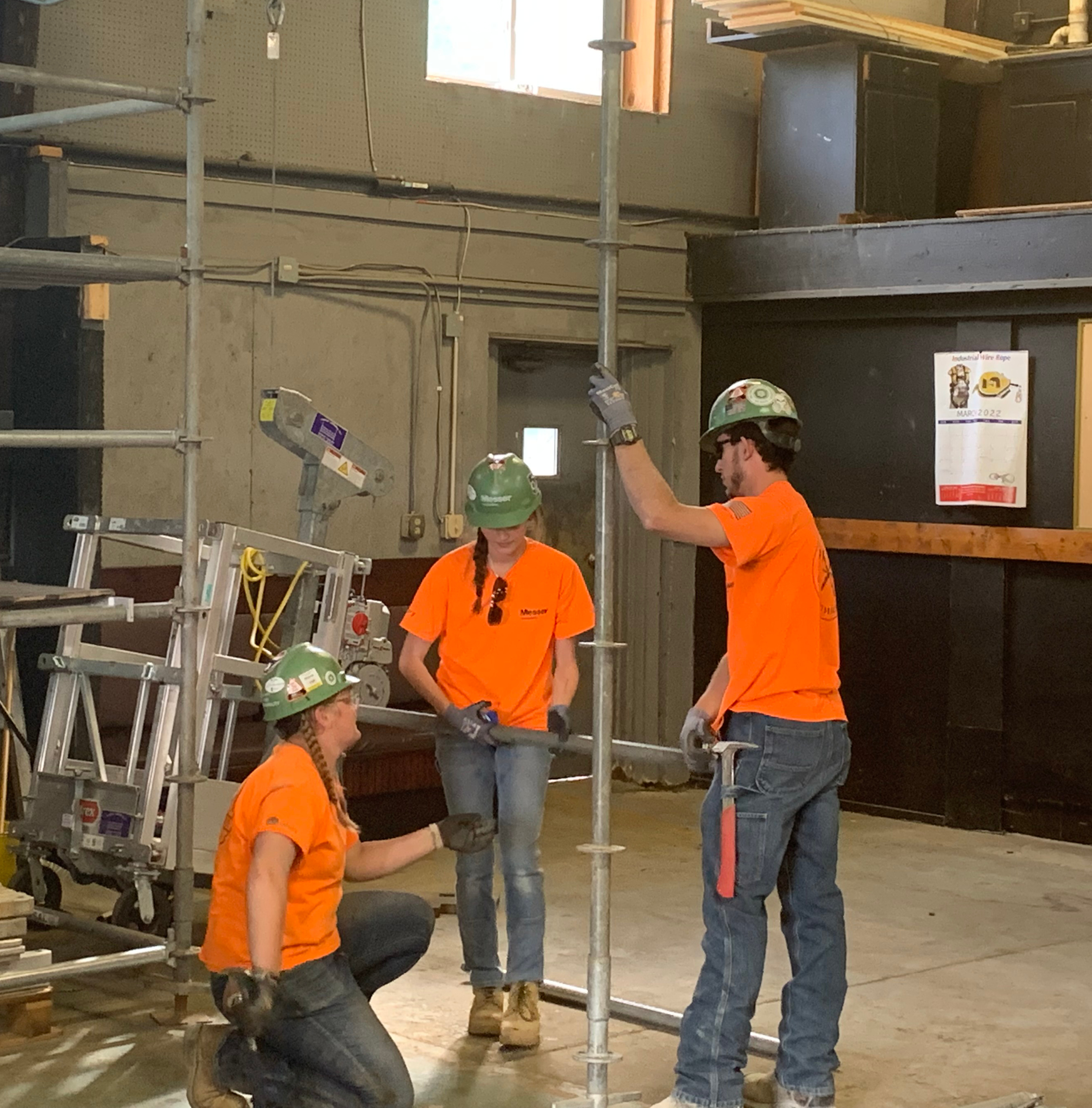 Apprenticeship hands-on scaffolding training