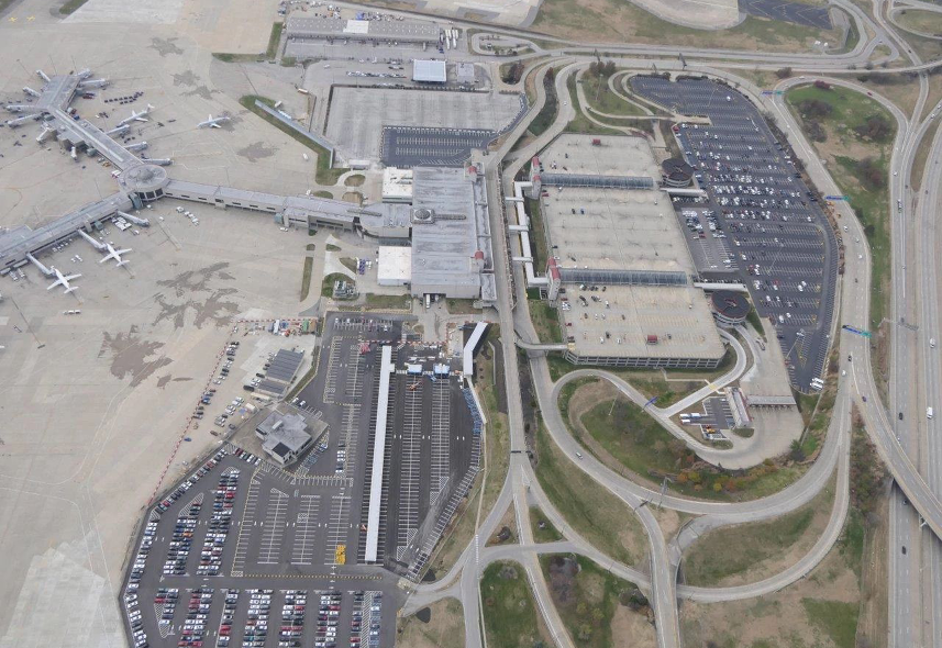 Louisville Muhammad Ali International Airport Parking and Roadway Expansion aerial