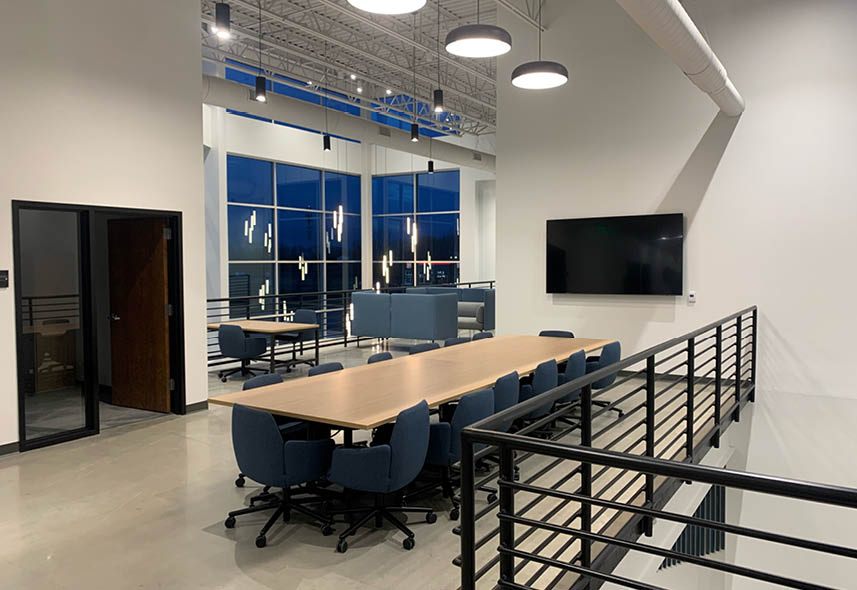 Interior photo of open meeting space